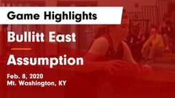 Bullitt East  vs Assumption Game Highlights - Feb. 8, 2020