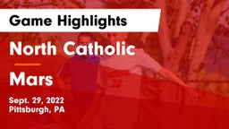North Catholic  vs Mars  Game Highlights - Sept. 29, 2022