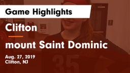 Clifton  vs mount Saint Dominic  Game Highlights - Aug. 27, 2019
