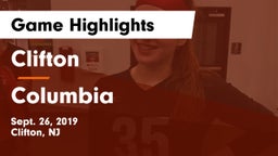 Clifton  vs Columbia  Game Highlights - Sept. 26, 2019