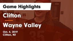 Clifton  vs Wayne Valley Game Highlights - Oct. 4, 2019