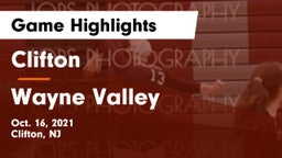 Clifton  vs Wayne Valley  Game Highlights - Oct. 16, 2021