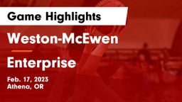 Weston-McEwen  vs Enterprise  Game Highlights - Feb. 17, 2023