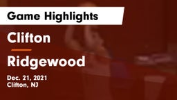 Clifton  vs Ridgewood  Game Highlights - Dec. 21, 2021