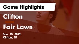 Clifton  vs Fair Lawn  Game Highlights - Jan. 25, 2022