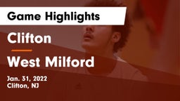 Clifton  vs West Milford  Game Highlights - Jan. 31, 2022