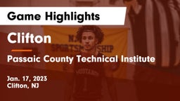 Clifton  vs Passaic County Technical Institute Game Highlights - Jan. 17, 2023
