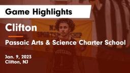Clifton  vs Passaic Arts & Science Charter School Game Highlights - Jan. 9, 2023