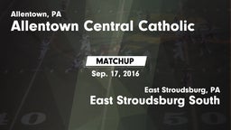 Matchup: Allentown Central vs. East Stroudsburg South  2016