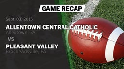 Recap: Allentown Central Catholic  vs. Pleasant Valley  2016