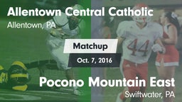 Matchup: Allentown Central vs. Pocono Mountain East  2016