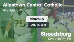 Matchup: Allentown Central vs. Stroudsburg  2016
