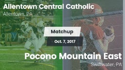 Matchup: Allentown Central vs. Pocono Mountain East  2017