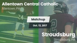 Matchup: Allentown Central vs. Stroudsburg  2017