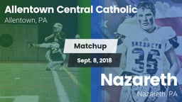 Matchup: Allentown Central vs. Nazareth  2018