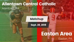 Matchup: Allentown Central vs. Easton Area  2018