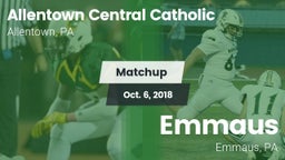 Matchup: Allentown Central vs. Emmaus  2018