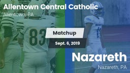 Matchup: Allentown Central vs. Nazareth  2019