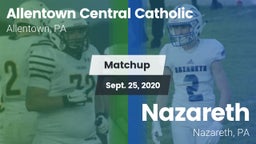 Matchup: Allentown Central vs. Nazareth  2020