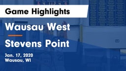 Wausau West  vs Stevens Point  Game Highlights - Jan. 17, 2020