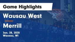 Wausau West  vs Merrill  Game Highlights - Jan. 28, 2020