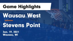 Wausau West  vs Stevens Point  Game Highlights - Jan. 19, 2021