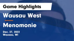 Wausau West  vs Menomonie  Game Highlights - Dec. 27, 2022