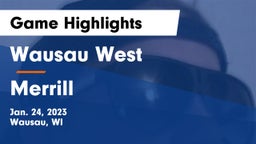 Wausau West  vs Merrill  Game Highlights - Jan. 24, 2023
