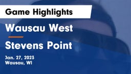 Wausau West  vs Stevens Point  Game Highlights - Jan. 27, 2023