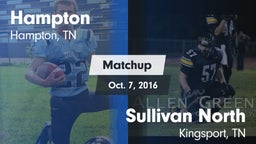 Matchup: Hampton  vs. Sullivan North  2016