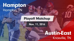 Matchup: Hampton  vs. Austin-East  2016