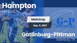 Matchup: Hampton  vs. Gatlinburg-Pittman  2017