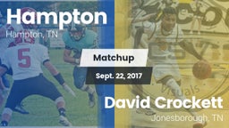Matchup: Hampton  vs. David Crockett  2017