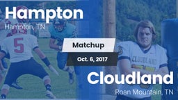 Matchup: Hampton  vs. Cloudland  2017