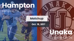 Matchup: Hampton  vs. Unaka  2017