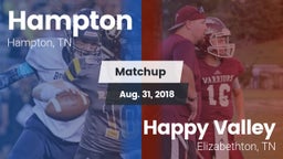 Matchup: Hampton  vs. Happy Valley   2018