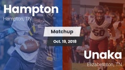 Matchup: Hampton  vs. Unaka  2018