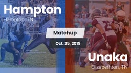 Matchup: Hampton  vs. Unaka  2019