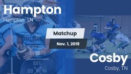 Matchup: Hampton  vs. Cosby  2019
