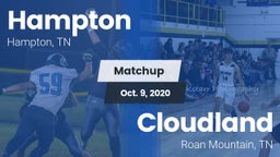 Matchup: Hampton  vs. Cloudland  2020