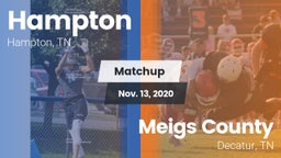 Matchup: Hampton  vs. Meigs County  2020