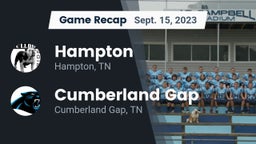 Recap: Hampton  vs. Cumberland Gap  2023