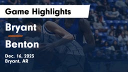 Bryant  vs Benton  Game Highlights - Dec. 16, 2023