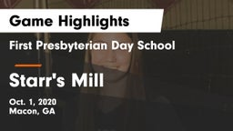 First Presbyterian Day School vs Starr's Mill  Game Highlights - Oct. 1, 2020
