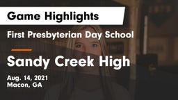 First Presbyterian Day School vs Sandy Creek High  Game Highlights - Aug. 14, 2021