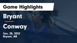 Bryant  vs Conway  Game Highlights - Jan. 28, 2022