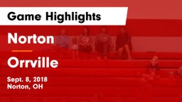 Norton  vs Orrville  Game Highlights - Sept. 8, 2018