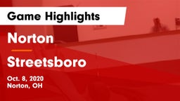 Norton  vs Streetsboro  Game Highlights - Oct. 8, 2020