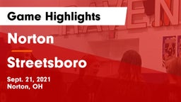 Norton  vs Streetsboro  Game Highlights - Sept. 21, 2021