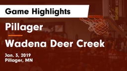 Pillager  vs Wadena Deer Creek  Game Highlights - Jan. 3, 2019